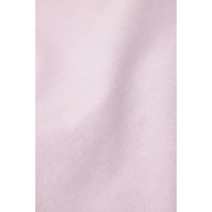 Men's cotton jumper in Quartz Pink by Closed Men's, showing a soft pink knit sweater with ribbed cuffs and a classic fit.
