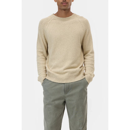 Men's Cotton Jumper in Whipped Cream color by Closed Men's, featuring a comfortable knit design and classic fit.