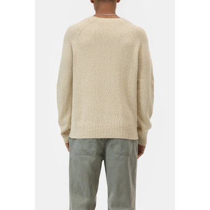 Men's cotton jumper in whipped cream color, featuring a comfortable fit and soft fabric from Closed Men's.