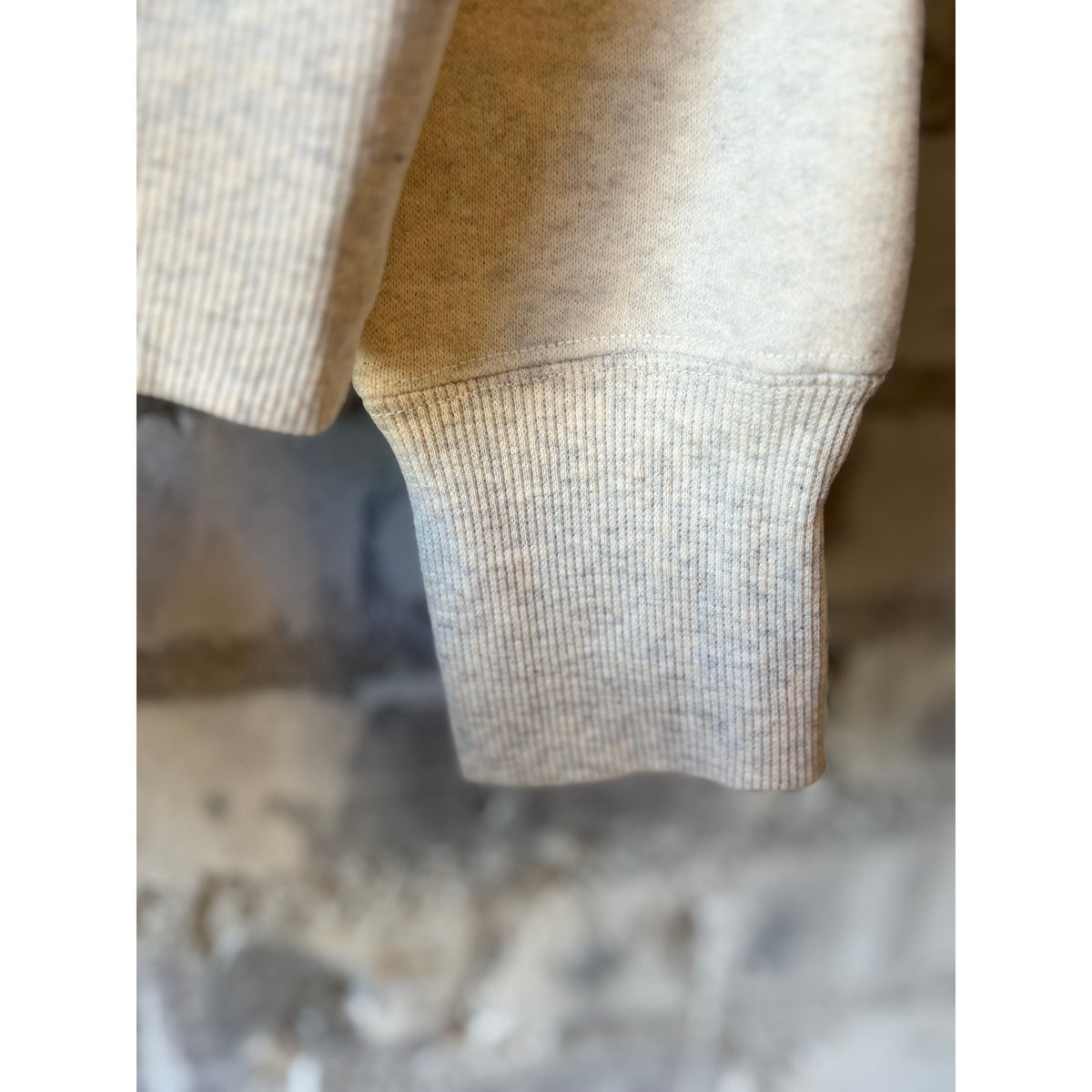 Women's Cotton Tencel Brushed Fleece Long Sleeve Cardigan in Oatmeal by V::Room, showing cozy knit fabric and relaxed fit.