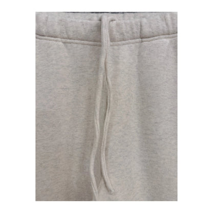 Men's V::Room cotton Tencel brushed fleece sweatpants in oat color, showing relaxed fit and soft fabric texture.