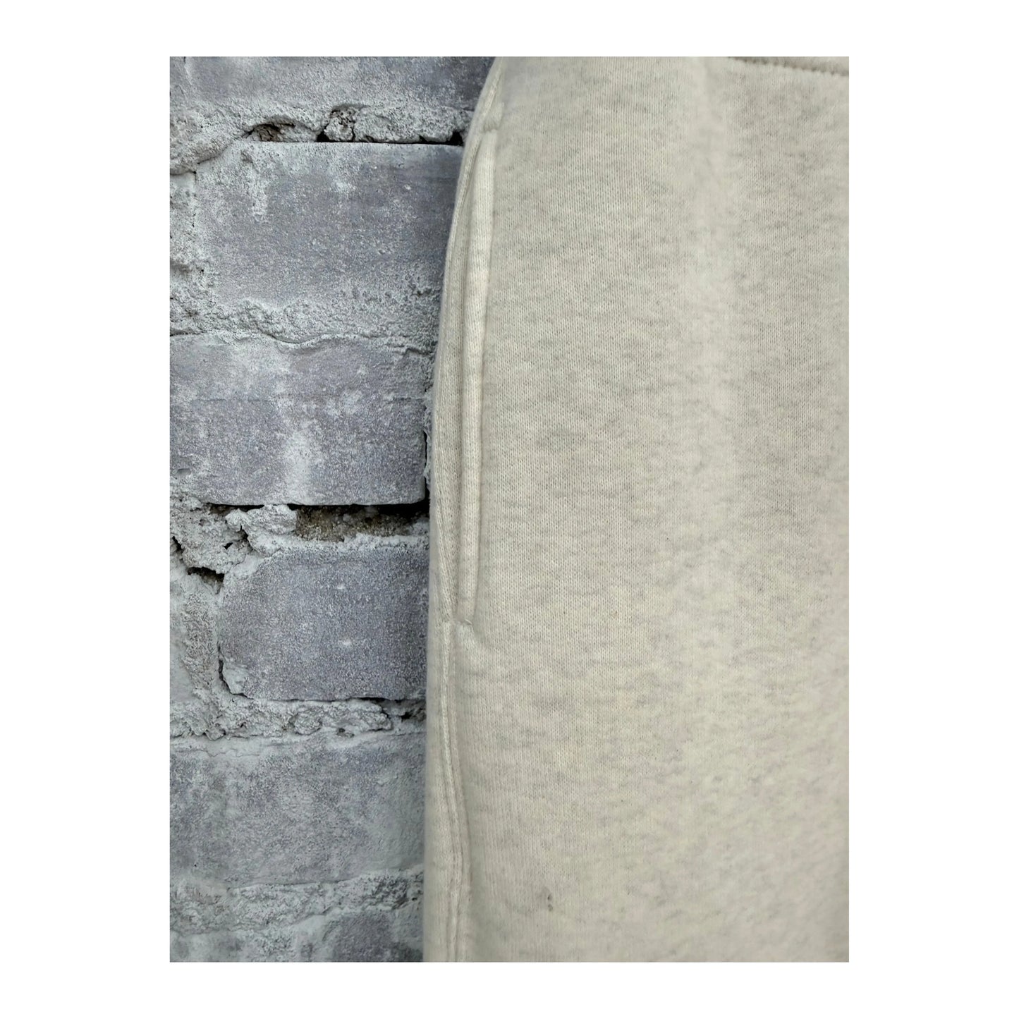 Men's V::Room Cotton Tencel Brushed Fleece Sweatpants in oat color, featuring a relaxed fit and soft, cozy fabric.