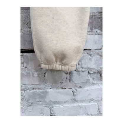 Men's V::Room Cotton Tencel brushed fleece sweatpants in oat color, showing a comfortable fit and soft fabric texture.