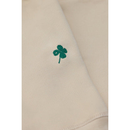 Closed Men's almond cream crewneck sweatshirt, soft cotton fabric, with a classic fit and subtle brand logo detail.