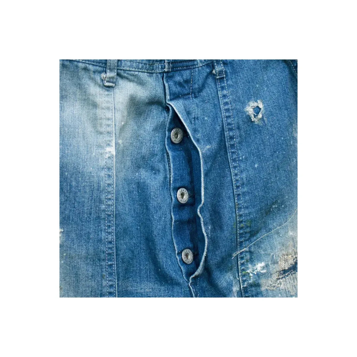 Men's customized side open panther denim pants by H-Unit, featuring a unique design and stylish fit.