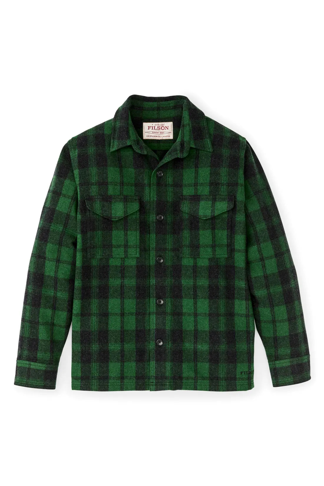 Wool Jac-Shirt - Green/Black Plaid - DUNE + SALT