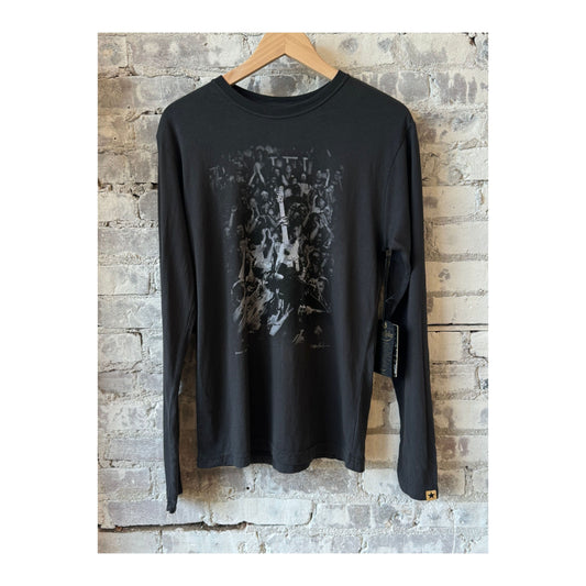 "Bruce Crowd" LS Tee - Faded Black - DUNE + SALT