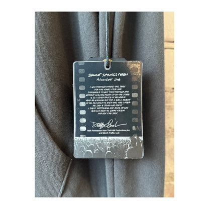 Men's Bruce Crowd pullover hoodie in faded black by Danny Clinch, featuring a casual, comfortable fit and graphic design.