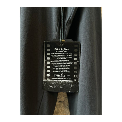 Men's faded black "Eddie and Jeff" long-sleeve tee by Danny Clinch, featuring a relaxed fit and casual style.