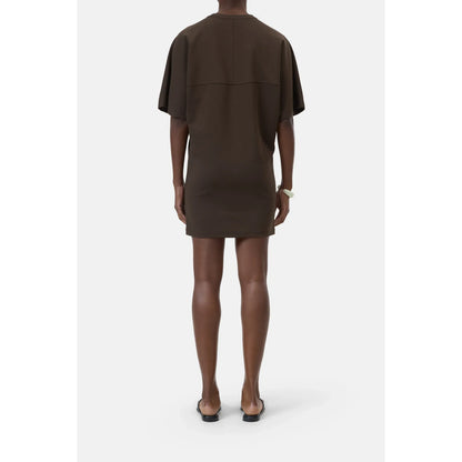 Closed Women's Deep Yoke Dress in Maple Brown, featuring a fitted silhouette and deep yoke detail, stylish and comfortable for women.