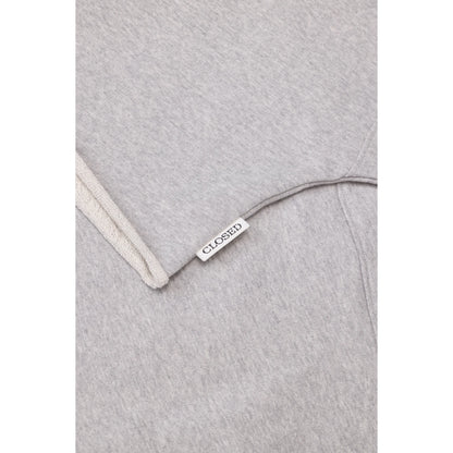 Women's Deep Yoke T-Shirt in Light Grey Melange by Closed, featuring a relaxed fit with a deep yoke design and soft fabric.