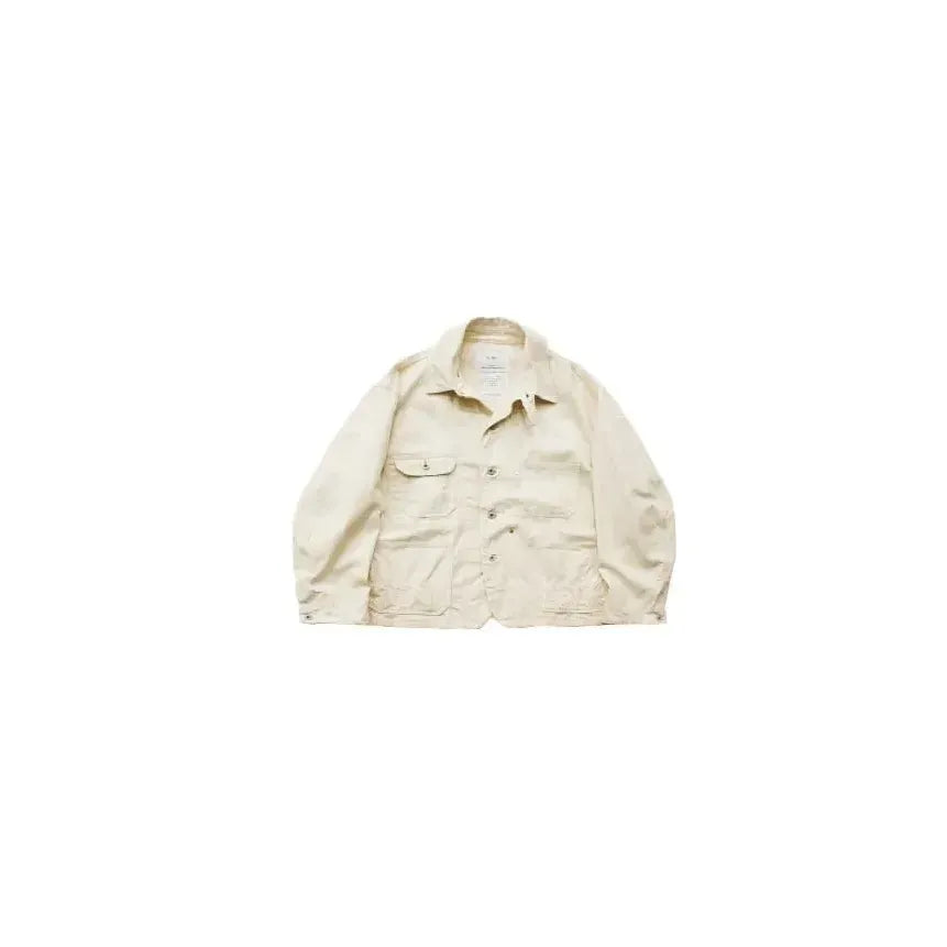 Men's denim one-wash coveralls by H-Unit with front pockets and adjustable straps, designed for durability and comfort.