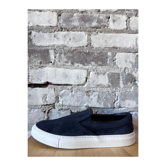 Garda Suede Low Slip On - Navy - DUNE + SALT