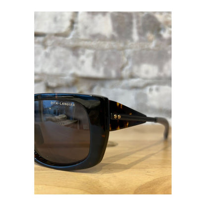 DITA LSA 703 tortoise and black gunmetal accessories with G12 detail, featuring sleek, modern design and high-quality craftsmanship.