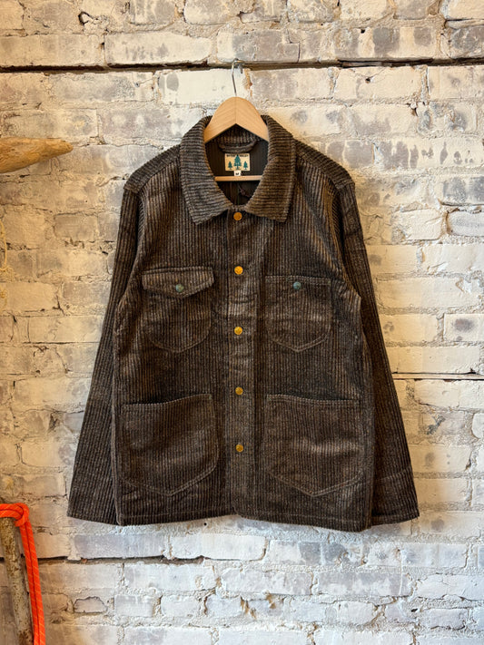 Wythe Donegal Corduroy Barn Jacket - Rustic Brown Dark Slate Gray