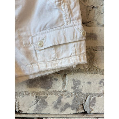 Women's white drill shorts from G1 Women's, featuring a casual fit and durable fabric for everyday wear.