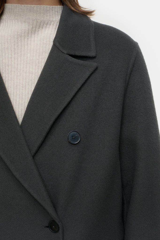 Virgin Wool Cashmere Blend Coat - Irish Coffee - DUNE + SALT