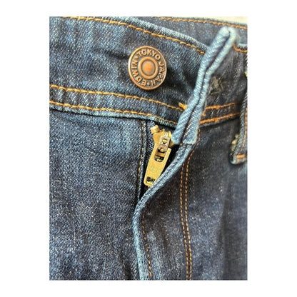 Men's Edwin Aomori Slim Taper Denim jeans in dark wash, featuring a slim fit and classic five-pocket design.