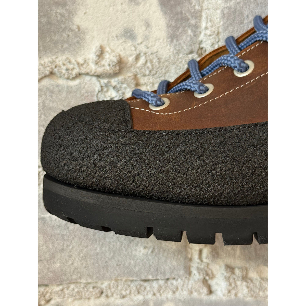 Men's El Cap Leather Boot in Nutmeg by Big Rock Candy Mountaineering, showing the sturdy leather upper and rugged sole.