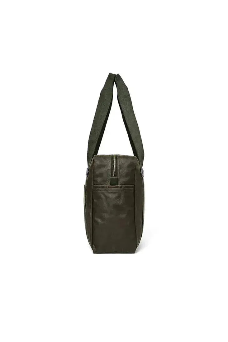 Tin Cloth Zipper Tote Bag - Otter Green - DUNE + SALT