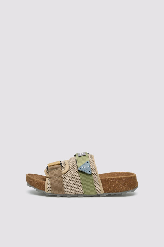 Niwa Slide Uni - Beige/Military - DUNE + SALT