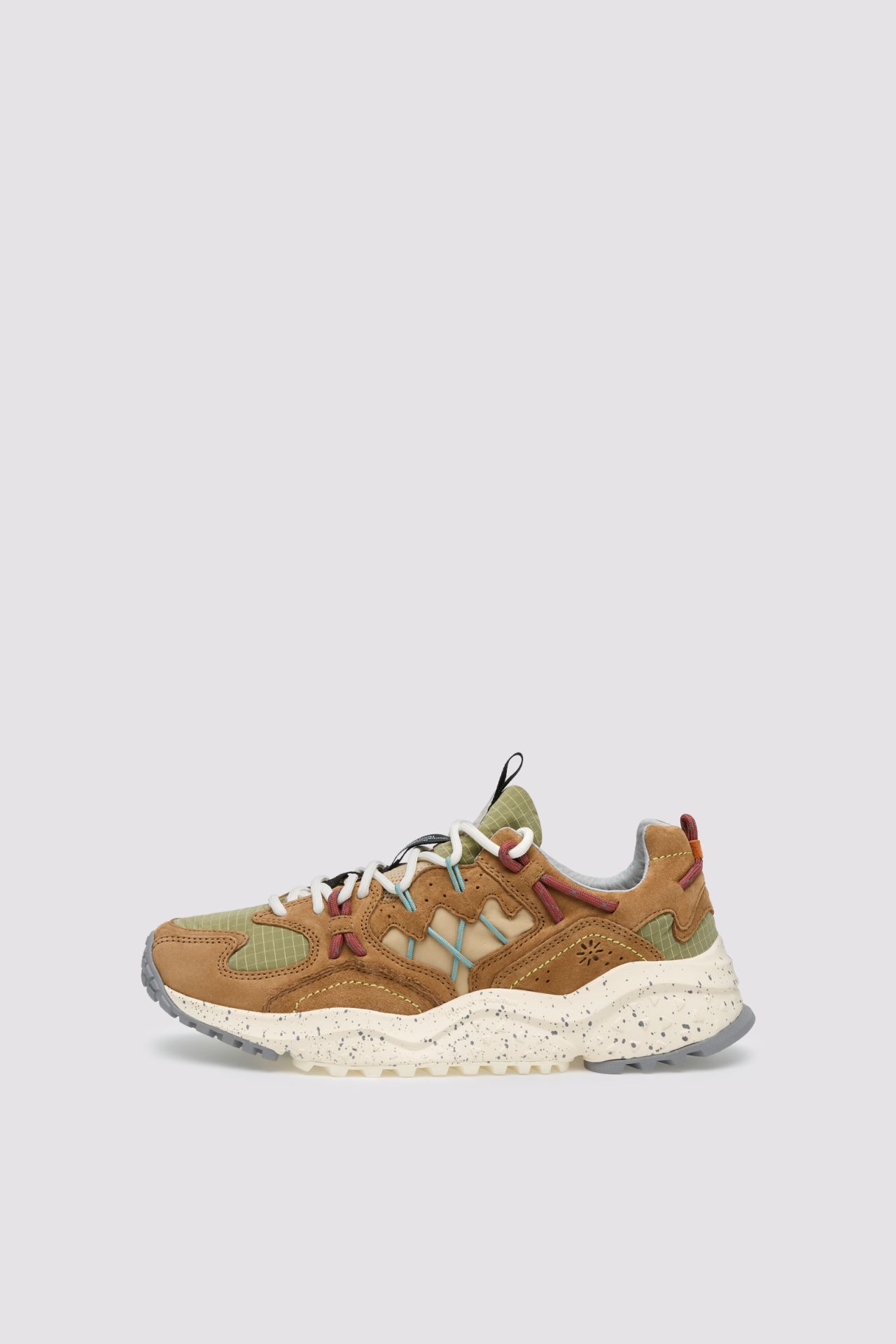 Yamabushi Men's Suede/Nylon Ripstop Sneaker - Biscuit/Beige - DUNE + SALT