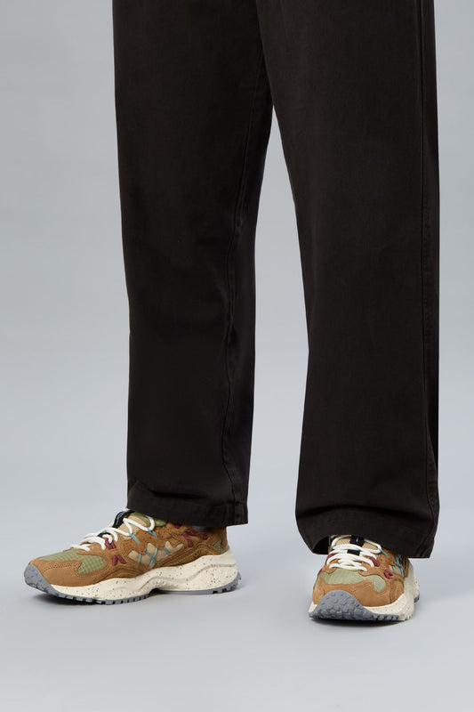 Yamabushi Men's Suede/Nylon Ripstop Sneaker - Biscuit/Beige - DUNE + SALT