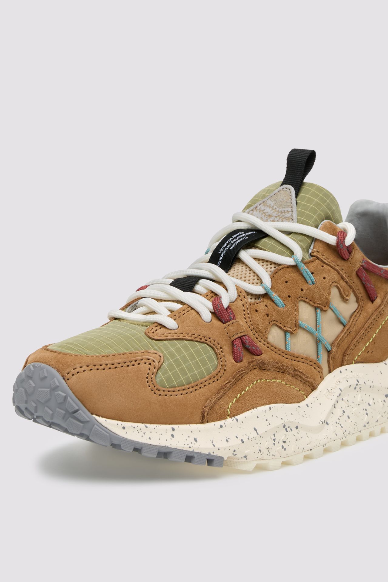 Yamabushi Men's Suede/Nylon Ripstop Sneaker - Biscuit/Beige - DUNE + SALT