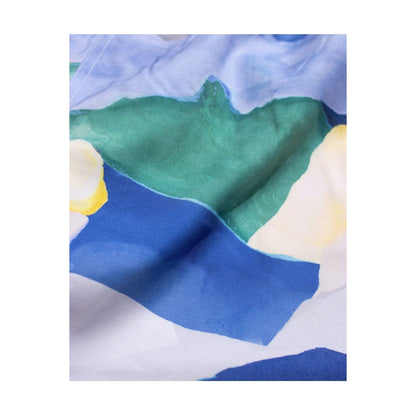 Men's printed swim shorts by Far Afield featuring a landscape pattern, lightweight fabric, and comfortable fit.
