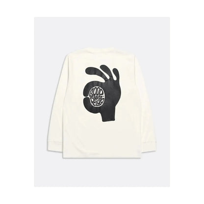 White men's T-shirt from Far Afield featuring "The New Fatherhood OK" print, casual fit, and soft cotton fabric.