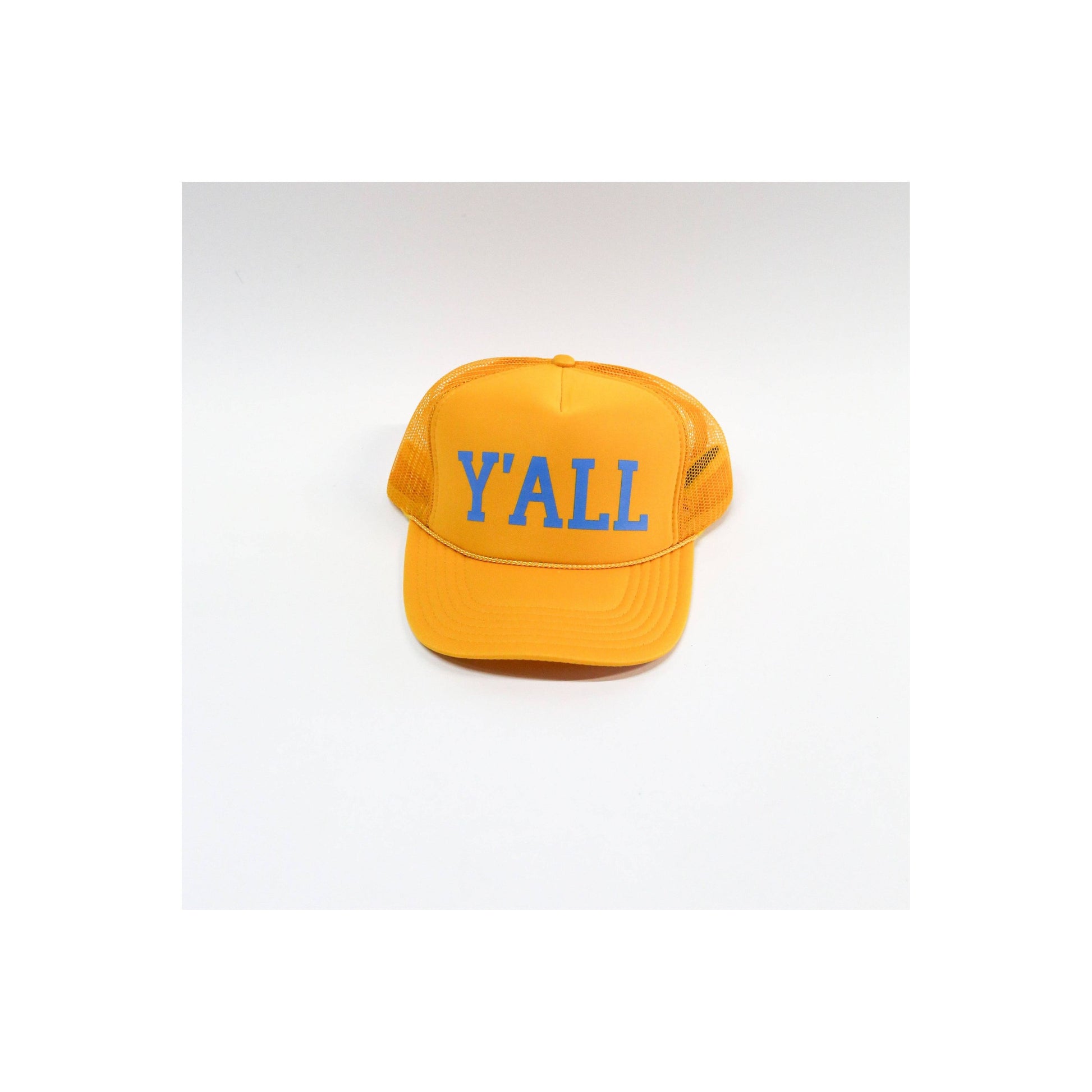 Y’all Trucker Hat - Gold/Blue - DUNE + SALT