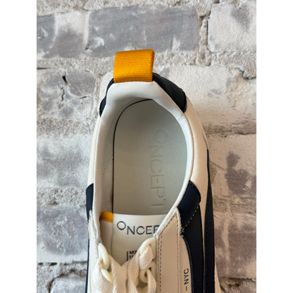 Men's Fez Sneaker by Oncept in retro indigo color, showcasing stylish canvas upper and casual sneaker design.