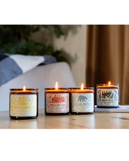 Good & Well Supply Co. High Summer Soy Candle / Folk & Flame Summer Rosy Brown