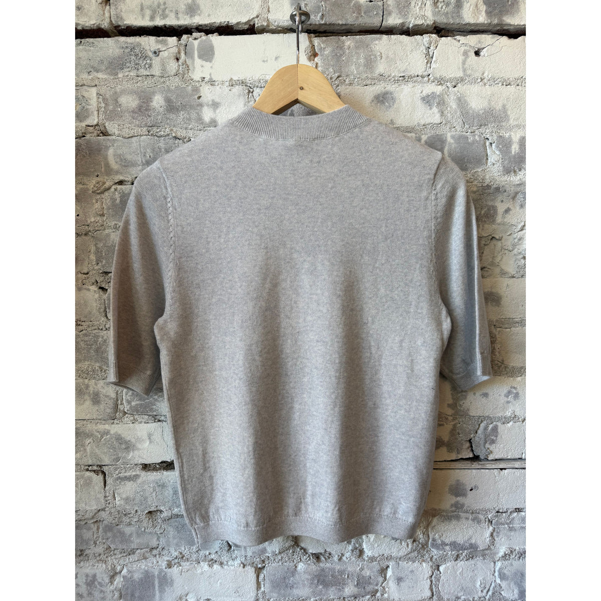 Secular Fitted Crew Sweater - Heather Grey Dark Gray