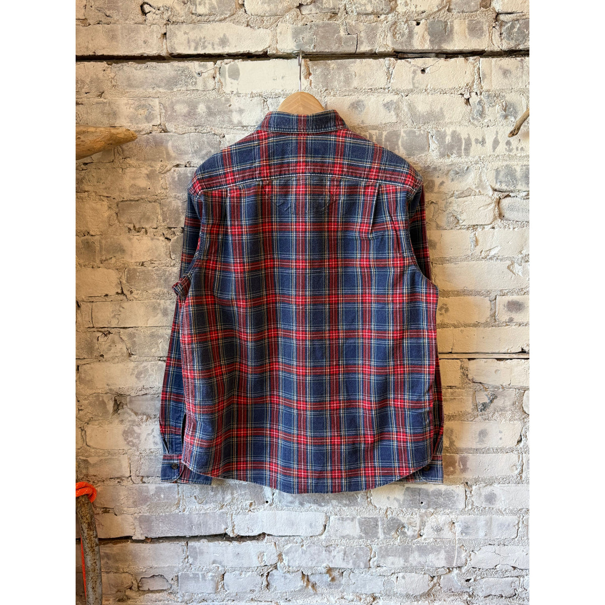 Ralph Lauren Flannel Moab Workshirt w/ Blunt Hem and Binding - Maple Ridge Plaid Gray