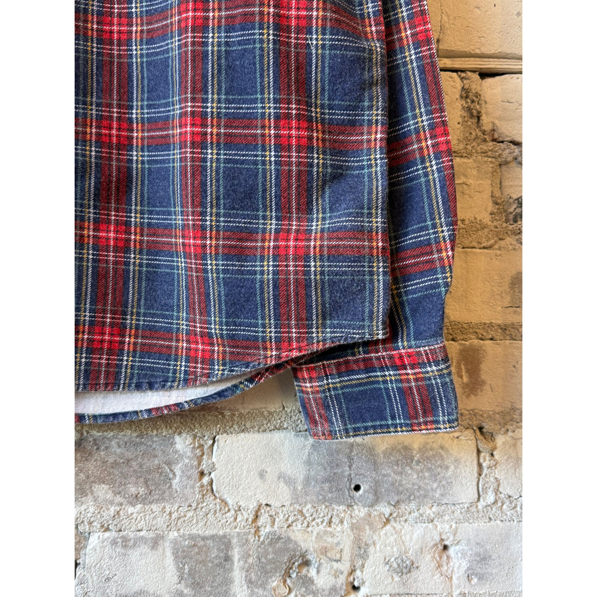 Ralph Lauren Flannel Moab Workshirt w/ Blunt Hem and Binding - Maple Ridge Plaid Light Gray
