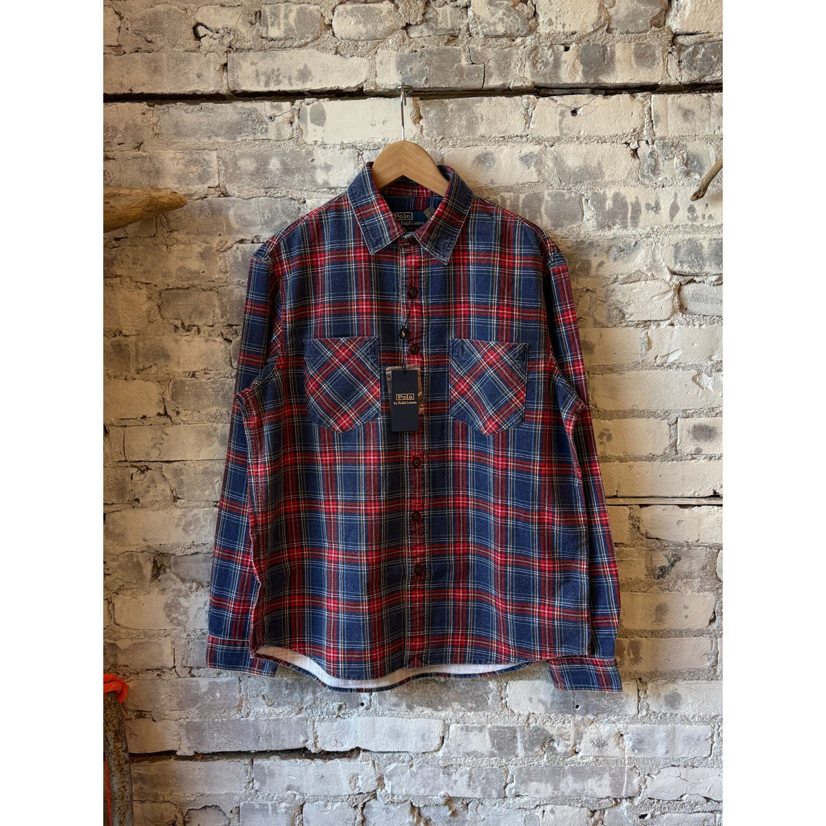 Ralph Lauren Flannel Moab Workshirt w/ Blunt Hem and Binding - Maple Ridge Plaid Rosy Brown