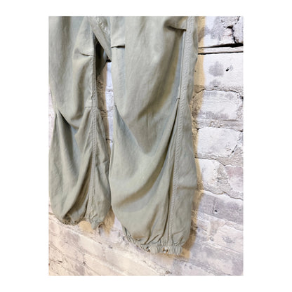 Women's Freecity AirJump Pant in silver rock with flap and snap-free matte satin fabric, showcasing a sleek, modern design.