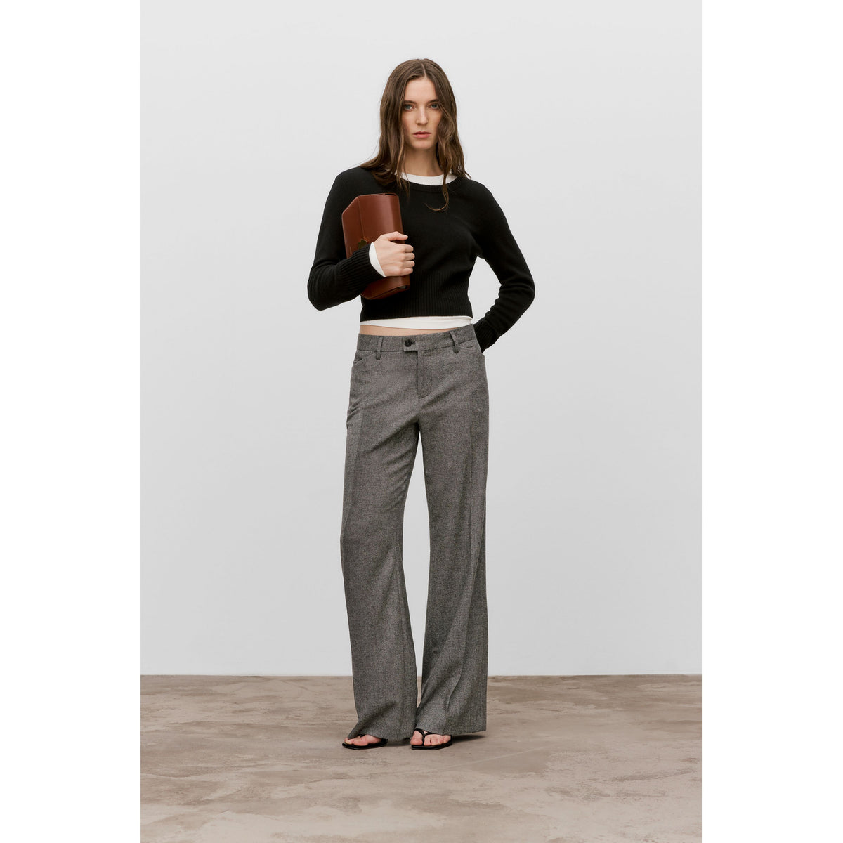 Women's Flye Flared Flannel Pants in multiple colors by Closed, showing the relaxed fit and vibrant pattern on soft fabric.