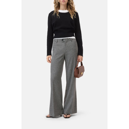Women's Flye Flared Flannel Pants in multi-color by Closed, featuring a relaxed fit and vibrant, cozy fabric.