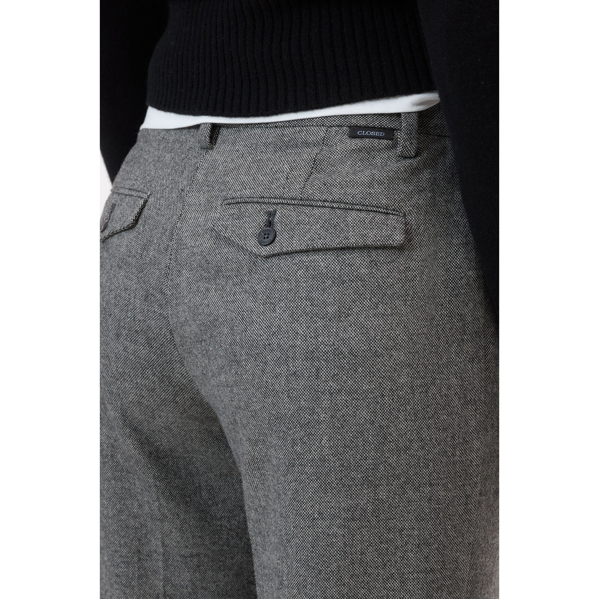Women's Flye Flared Flannel Pants by Closed in multi-color with a relaxed fit and flared leg style.