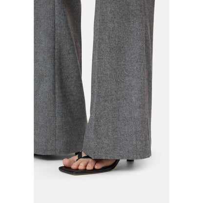 Women's Flye Flared Flannel Pants by Closed in multi-color with a relaxed fit and flared design, shown on a model.