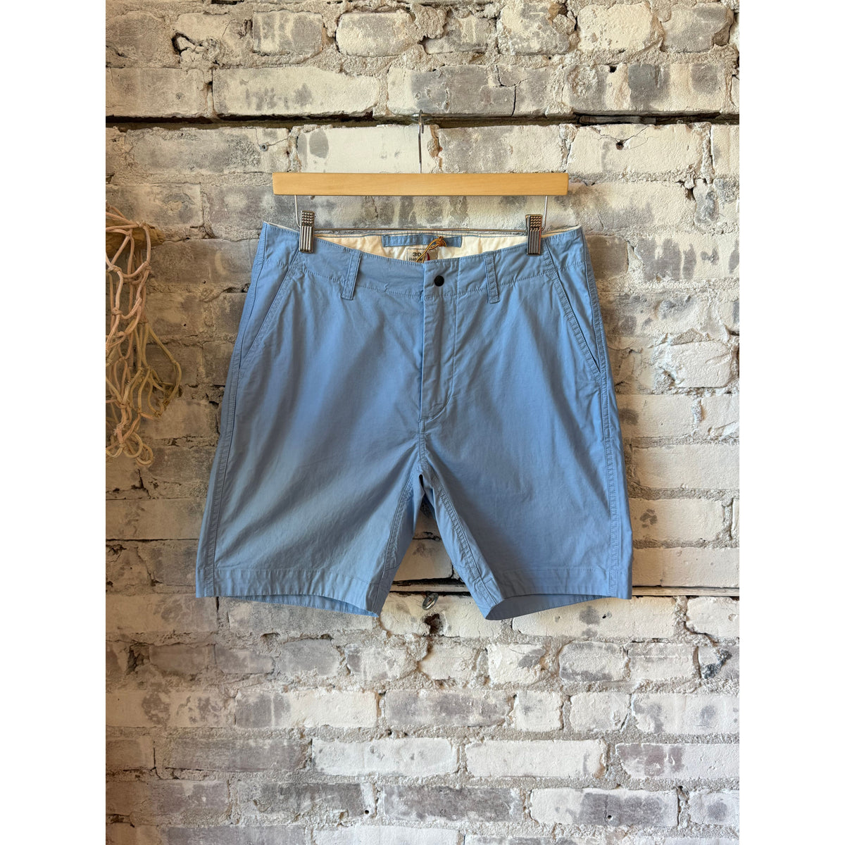Relwen men's Flyweight Flex Short 8.5 inches in Carolina Blue, lightweight and comfortable for summer wear.