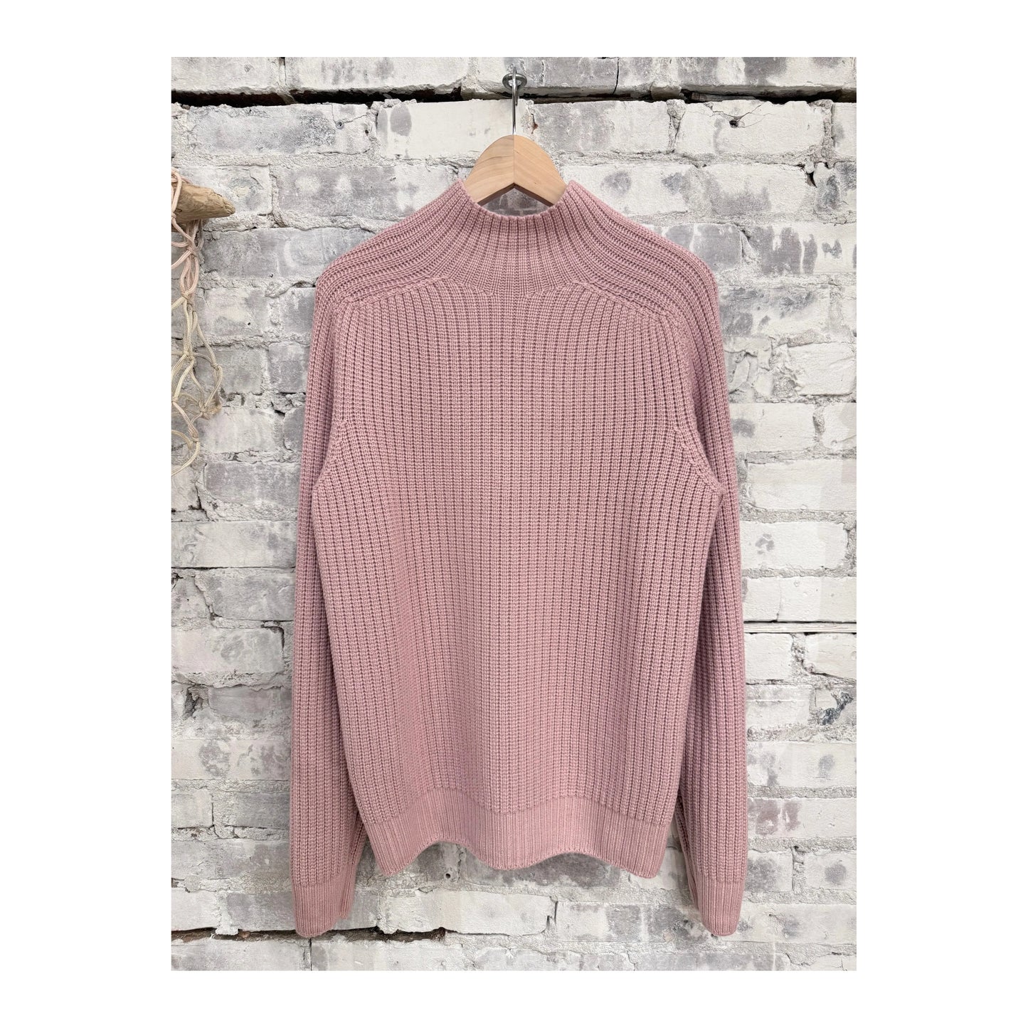 Men's blush Foggy Mock Jumper by 04651/ featuring a cozy, stylish knit design suitable for casual wear.