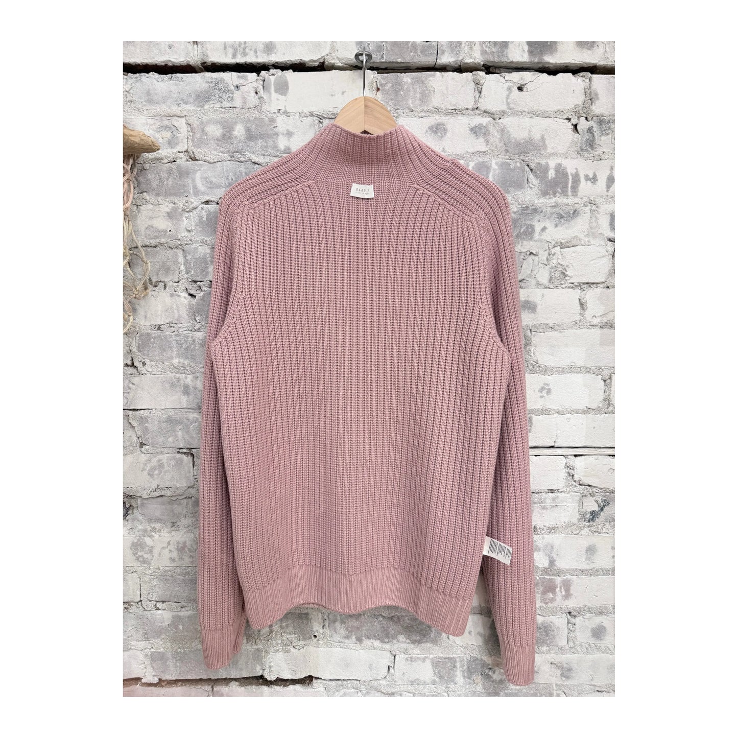 Men's Foggy Mock Jumper in blush, stylish men's knit sweater with a cozy fit, featuring a mock neckline and soft fabric.