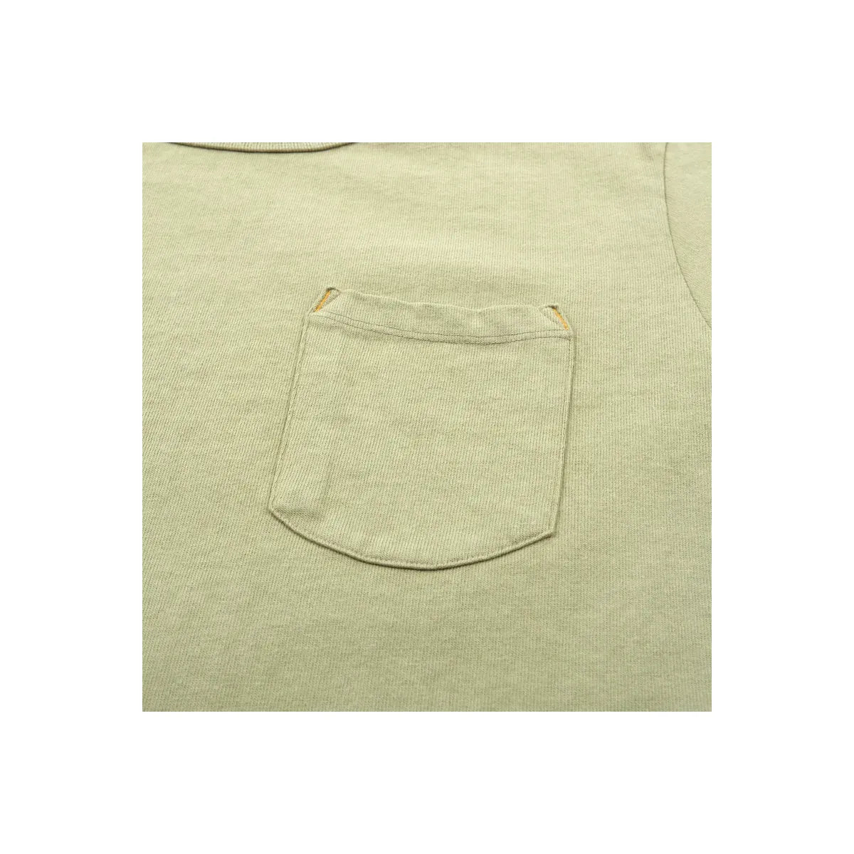Men's 13-ounce pocket t-shirt in fog color by Freenote Cloth, featuring a front pocket and casual fit.