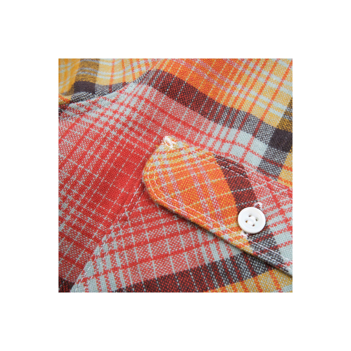 Men's Benson Wool Palomar Yellow shirt by Freenote Cloth, featuring a vibrant yellow wool fabric and classic design.