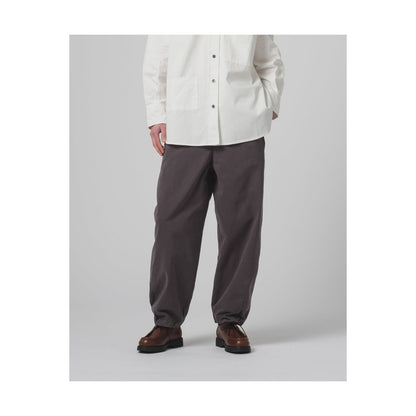 Women's G.O.D Pasha Satin Gabardine Pant in Asphalt, showcasing the sleek fit and smooth satin fabric.