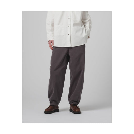 Women's G.O.D Pasha Satin Gabardine Pant in Asphalt, showcasing the sleek fit and smooth satin fabric.