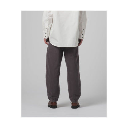 Women's G.O.D Pasha Satin Gabardine Pant in Asphalt, featuring tailored fit and smooth satin fabric from Girls of Dust.